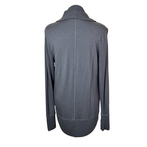 Athleta Sz XS Petite Pranayama Restore Wrap in Grey Buttery Soft Cardigan Yoga - Picture 8 of 16